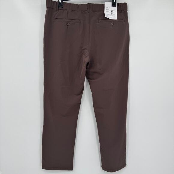 Goodfellow & Co Mens Brown Tech Activewear Stretch Trouser Chino Pants Large - Picture 5 of 10